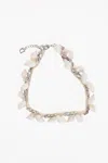 Dsquared2 Choker Necklace Embellished With Shells And Rhinestones