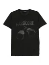 Dsquared2 Crew Neck Graphic Print Slogan T-shirt In 黑色