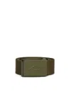 Dsquared2 Ribbon Belt With Branded Buckle In Green