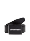 Dsquared2 Leather Belts In Black