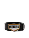 DSQUARED2 CANADIAN TWINS LEATHER BELT