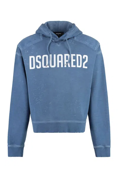 Dsquared2 Cipro Fit Hoodie In Blue
