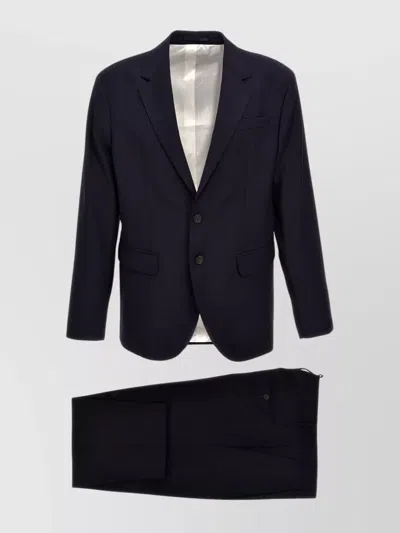 Dsquared2 'cipro' Suit With Flap Pockets And Single Vent In Multi
