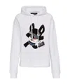 Dsquared2 Knitwear Hood Graphic Print In White