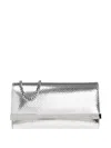 Dsquared2 Clasp Clutch Bag In Silver