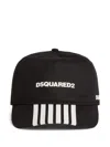 Dsquared2 Classic Black Cap With Logo Embroidery In Black