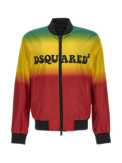 Dsquared2 Classic Bomber In Red