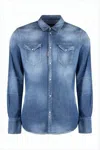 Dsquared2 Classic Button-down Denim Shirt In Blue