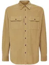 Dsquared2 Classic Button-up Corduroy Shirt In Brown