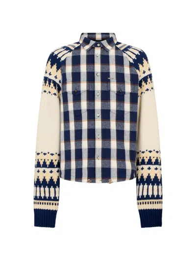 Dsquared2 Classic Check Drawstring Shirt In Multi