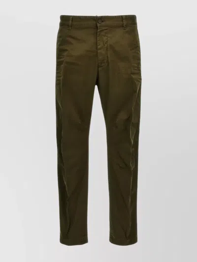 Dsquared2 'classic Chino' Trousers With Front And Back Pockets In Green