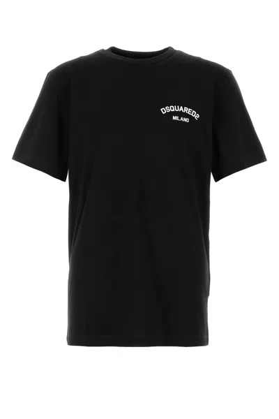 Dsquared2 Classic Cotton T-shirt In Black