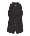Dsquared2 Single-breasted Vest In Black
