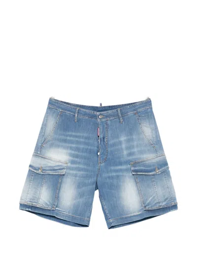 Dsquared2 Classic Five Pocket Denim Casual Shorts In Blue