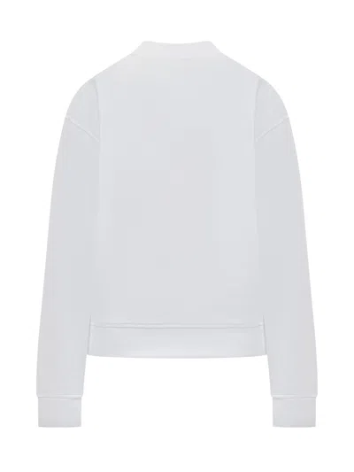 Dsquared2 Classic Giro Neck Sweatshirt In White