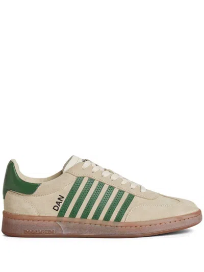Dsquared2 Classic Low-top Suede Sneakers In Multi