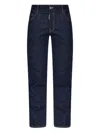 Dsquared2 Straight-leg Denim Pants With Contrast Stitching In Blue