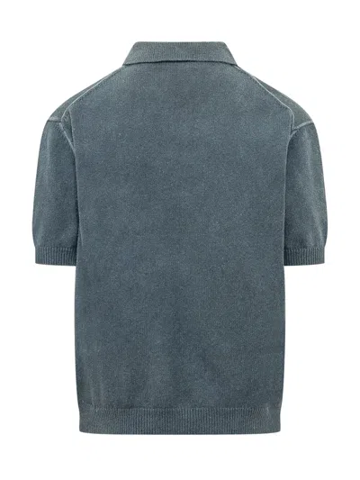 Dsquared2 Classic Polo With Buttons And Pocket In Navy Blue