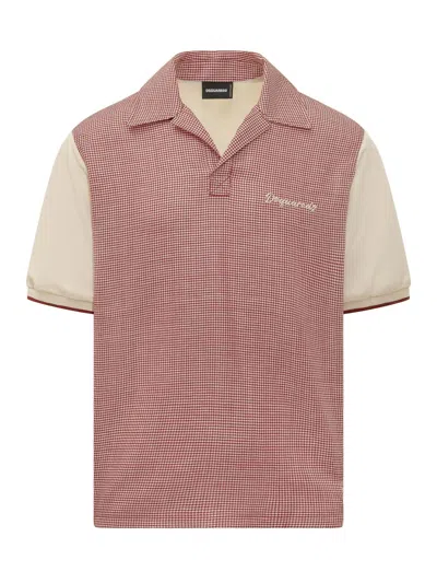 Dsquared2 Classic Polo With Stylish Collar In White