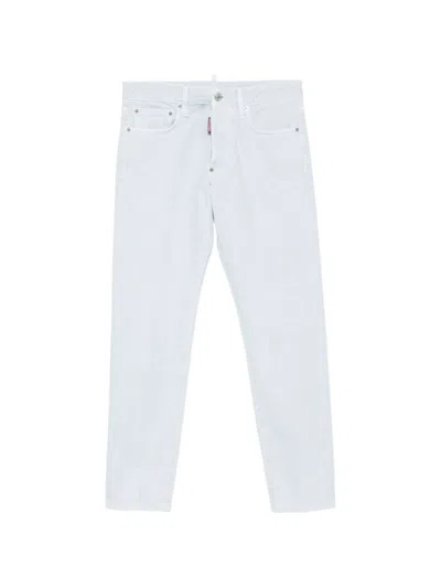 Dsquared2 Classic Straight Leg Five Pocket Jeans In Blue
