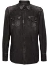 Dsquared2 Western Shirt Featuring Front Pockets In Black