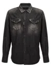 Dsquared2 Dsquared Black Denim Western Shirt In Black