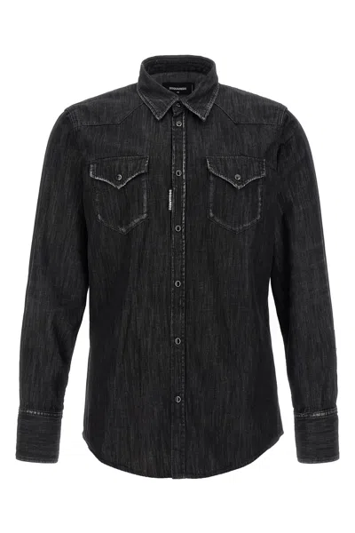 Dsquared2 'classic Western' Shirt In Black