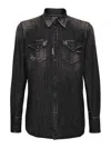 Dsquared2 Western Shirt Featuring Front Pockets In Black