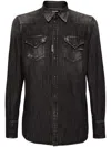 Dsquared2 Western Shirt Featuring Front Pockets In Black