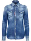 Dsquared2 Dsquared Classic Western Shirt In Navy Blue