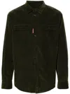 Dsquared2 Classic White Button-up Shirt With Textured Fabric And Chest Pockets