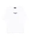 Dsquared2 Classic White T-shirt With Navy Logo Detail In White