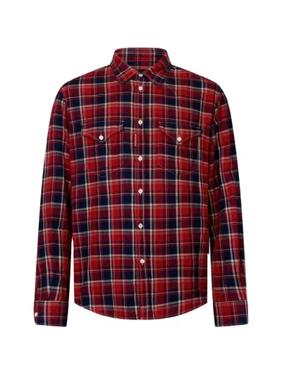 Dsquared2 Classic-check Western Canadian Shirt In Animal Print