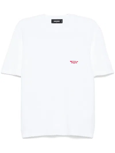 Dsquared2 Cloth-effect T-shirt In 白色