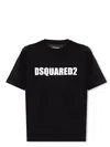 Dsquared2 Logo Printed Pattern T-shirt In Black