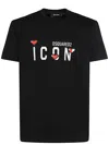 Dsquared2 Icon T-shirt In Cotton In Black
