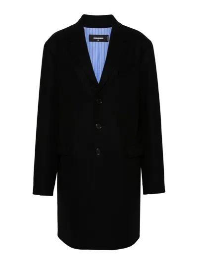 Dsquared2 Coat In Black