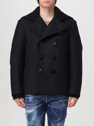 DSQUARED2 COAT DSQUARED2 MEN COLOR BLUE,F75883009