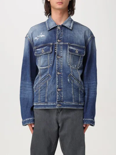 Dsquared2 Coat  Men Color Blue In Blau