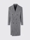 Dsquared2 Herringbone Double Breast Coat Clothing In Gray