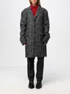 Dsquared2 Herringbone Wool Blend Coat In Rot