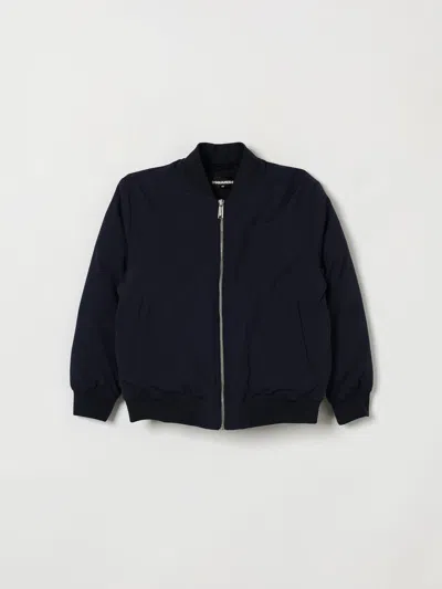 Dsquared2 Coat Kids Color Blue