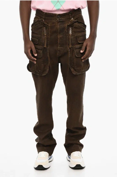 DSQUARED2 COATED COTTON CARGO PANTS
