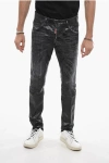Dsquared2 Long Crotch Relax Denims With Distressed Detail