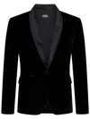Dsquared2 Shawl Tuxedo Blazer In Black