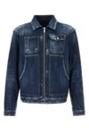 Dsquared2 Zippered Denim Jacket In Blue