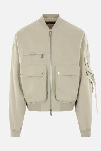 【送料&関税込】Dsquared2 Beige Cotton Jacket DSQUARED2 Beige Cotton Light Summer Bomber Jacket, $865