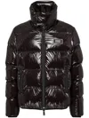 Dsquared2 Black Down Jacket With Logo Patch On The Front In Tech Fabric Man In Black