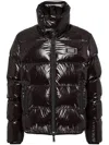 Dsquared2 Black Down Jacket With Logo Patch On The Front In Tech Fabric Man In Black