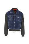 Dsquared2 Aviator Hybrid Bomber Navy Blue In Blue